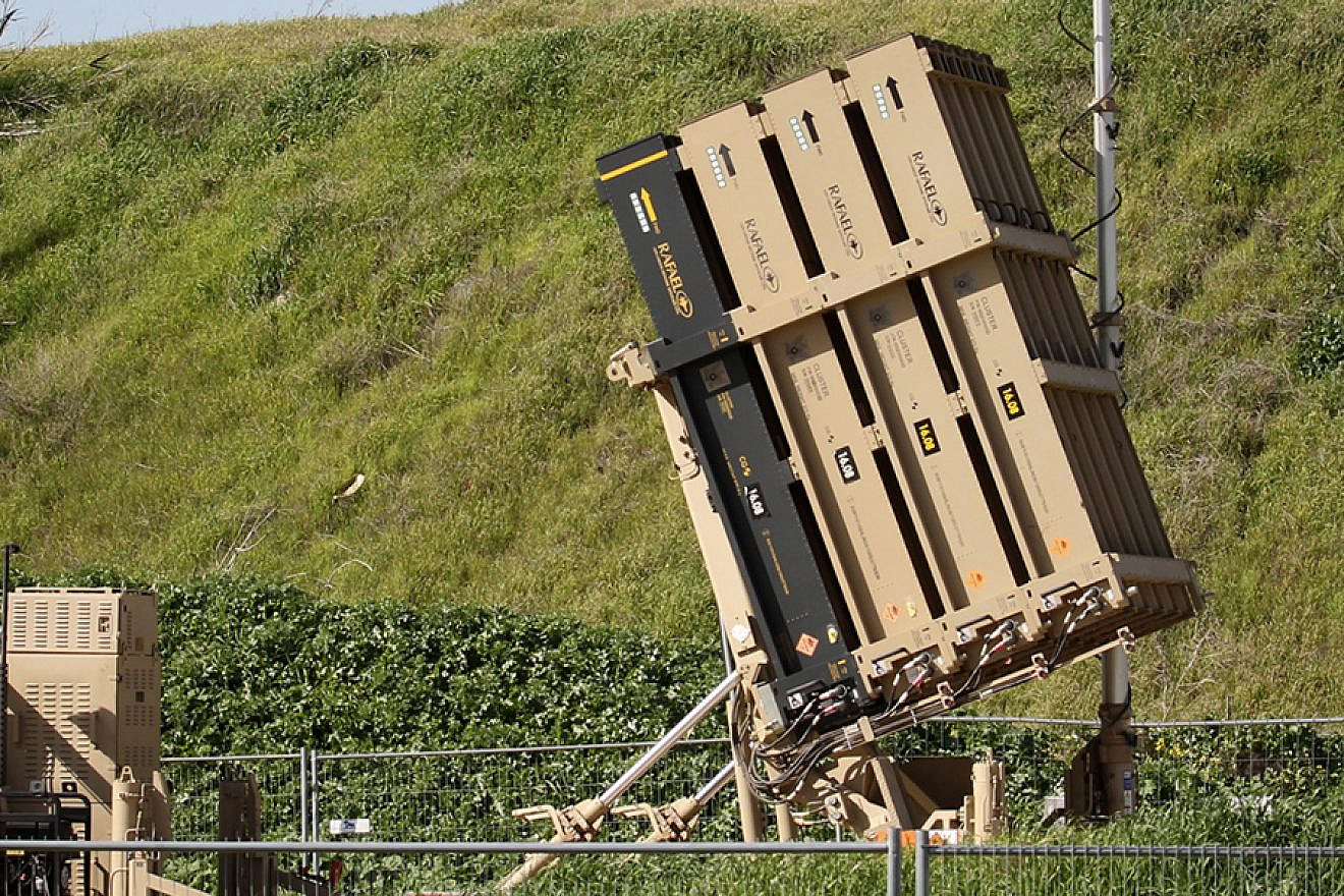 View of an Iron Dome air-defense missile system in central Israel installed following tensions with Syria and in Israel’s south, Jan. 25, 2019. Photo by Flash90.