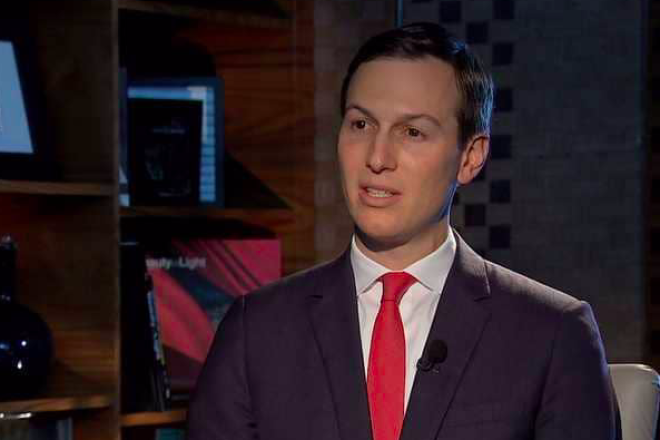 Jared Kushner, senior adviser to U.S. President Donald Trump, is interviewed by Sky News Arabia. Source: Screenshot.