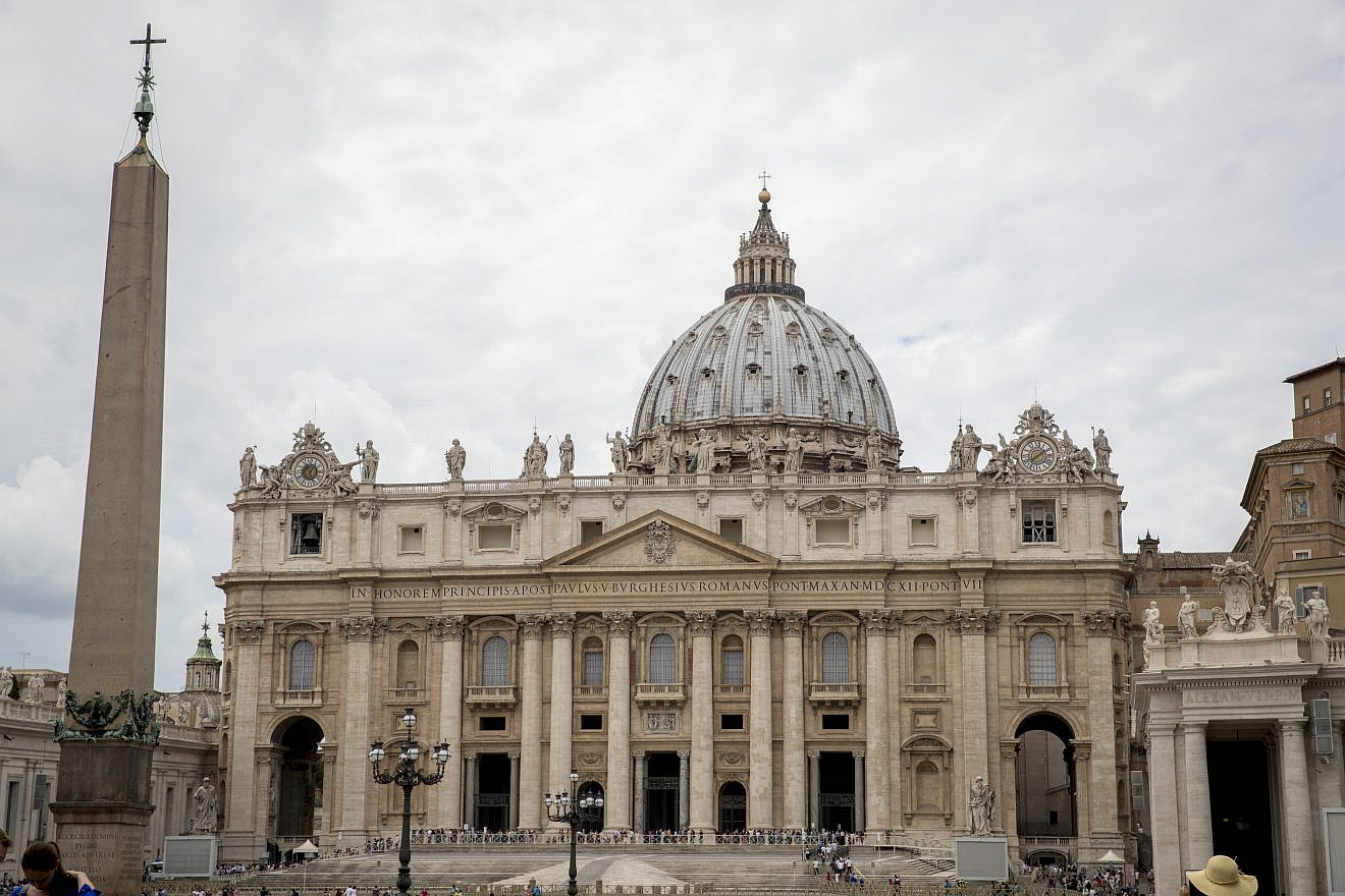 St. Peters Basilica in Vatican City, Rome, on Aug. 17, 2016. Credit: Nati Shohat/Flash90.