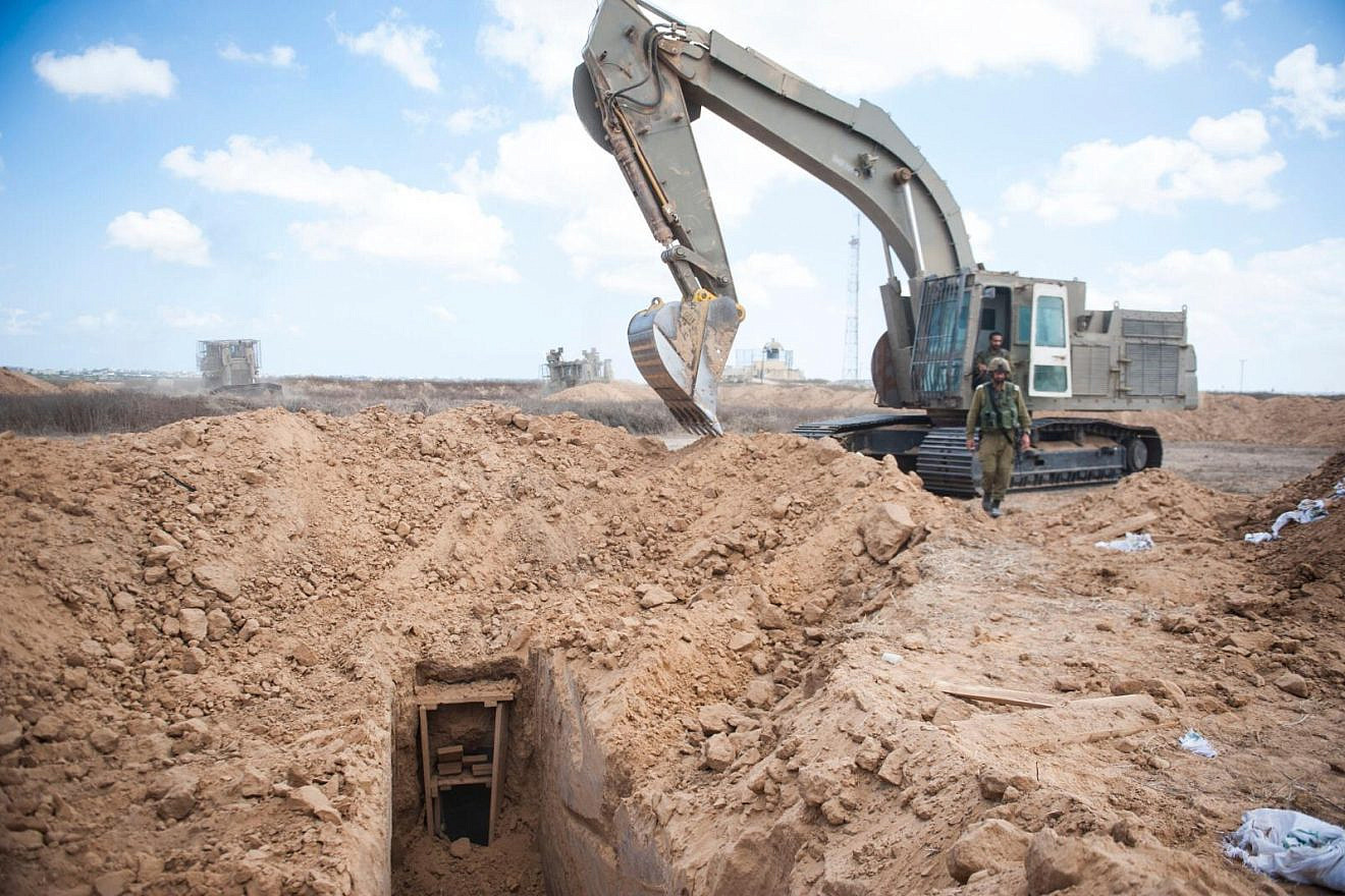 An Israel Defense Forces’ operation to detect and destroy tunnels by Palestinian terrorists. Credit: IDF Spokesperson’s Unit.