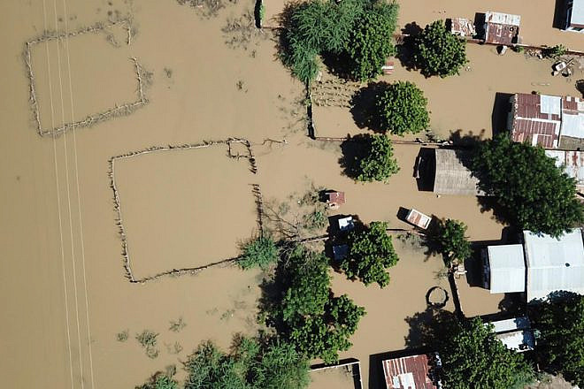 Aerial view of Tengani, Nsanje, Malawi, affected by floods due to the incessant rains from March 5 to March 9, 2019. Credit: U.N. News.