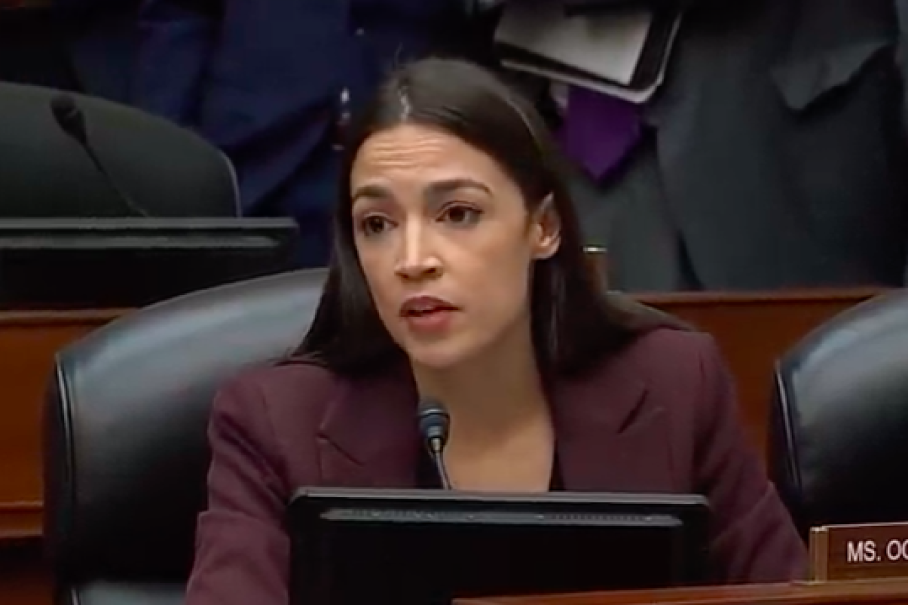 Rep. Alexandria Ocasio-Cortez (D-N.Y.). Source: Screenshot.
