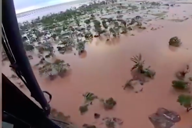 Cyclone Idai killed at least 746 people and displaced at least 141,000 others in Mozambique. Credit: Screenshot.