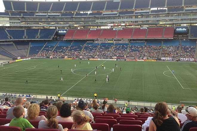 A New England Revolution game on July 6, 2013, at Gillette Stadium. Credit: Wikimedia Commons.