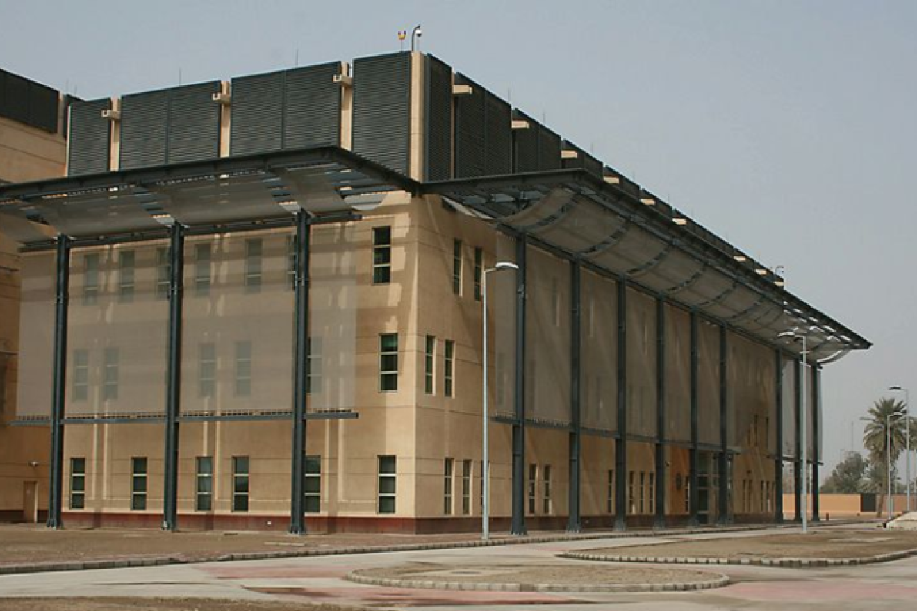U.S. embassy in Baghdad. Credit: U.S. Department of State via Wikimedia Commons.