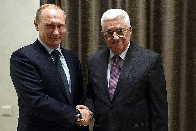 Russian President Vladimir Putin meets with Palestinian Authority leader Mahmoud Abbas. Credit: Kremlin.ru