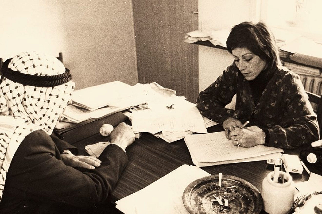 A promotional picture for the documentary “Advocate,” a contender in the Israel Competition of the 2019 Docaviv film festival. The film tells the life story of Lea Tsemel, who has represented many Palestinian terrorists in Israeli courts. Credit: Courtesy.