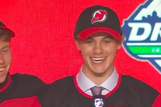 Jack Hughes. Credit: Screenshot.
