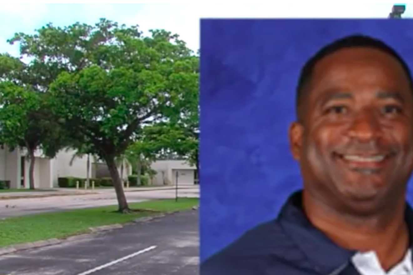 Former Spanish River High School principal William Latson, July 2019. Credit: Screenshot of WPTV News segment.