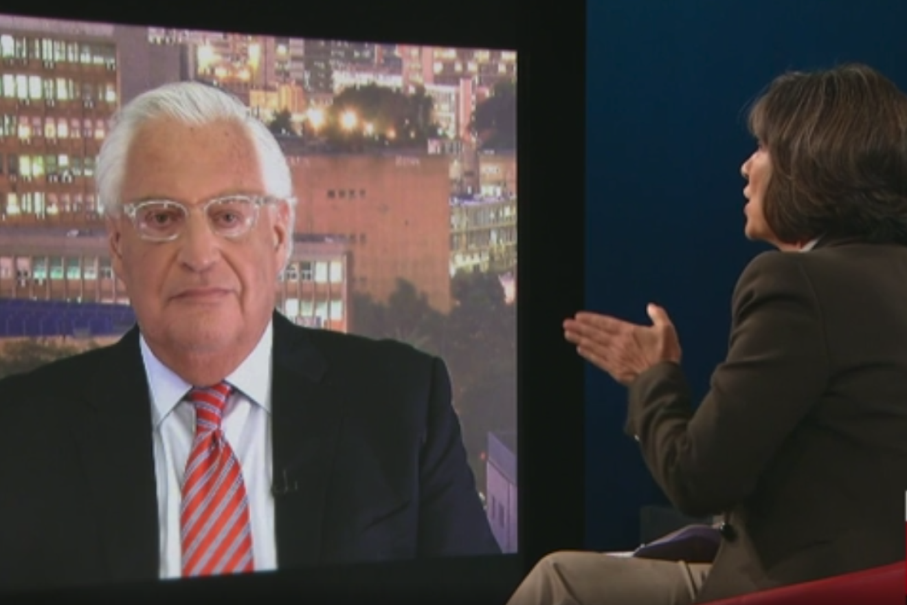 U.S. Ambassador David Friedman, in an interview with CNN's Christiane Amanpour, July 30, 2019. Source: Screenshot.