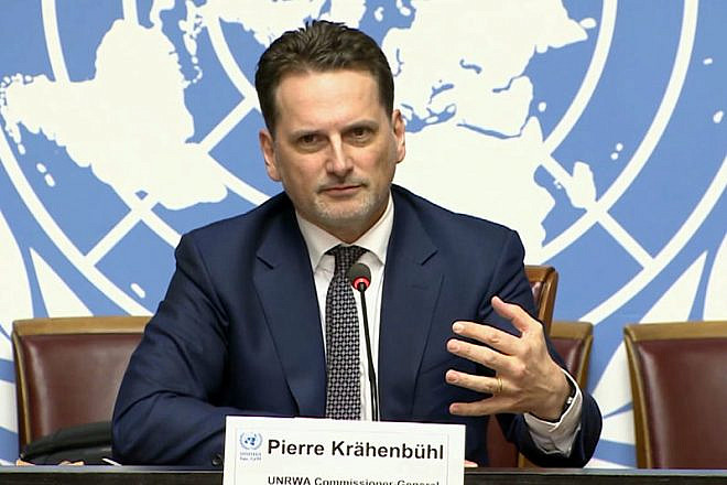 UNRWA Commissioner-General Pierre Krähenbühl. Credit: U.N. TV/Multimedia.