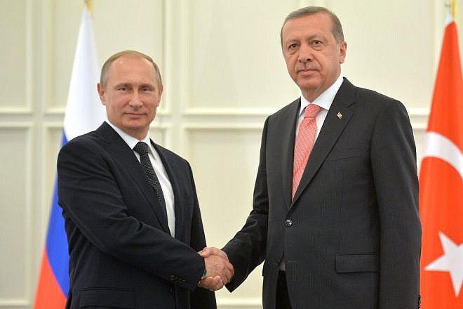 Russian President Vladimir Putin and Turkish President Recep Tayyip Erdoğan in 2015. Credit: Wikimedia Commons.
