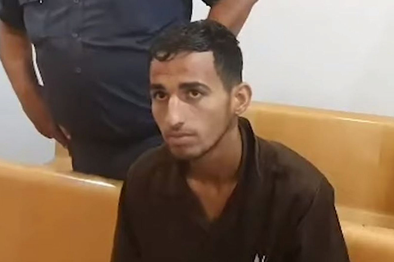 Mohammad Maslah, 21, in the Haifa District Court, Aug. 19, 2019. Credit: Screenshot.