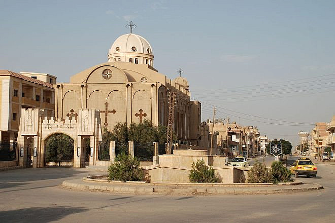 A Syrian Orthodox church in 
Al-Hasakah, Syria. Credit: Wikimedia Commons.