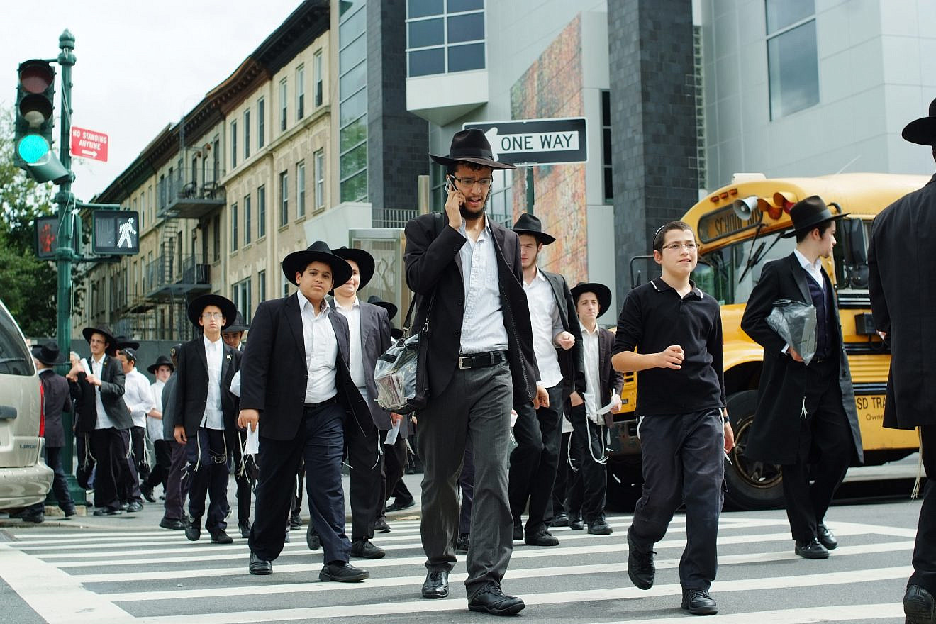 Chassidic Jews in Brooklyn, N.Y. Photo by Mendy Hechtman/Flash90.
