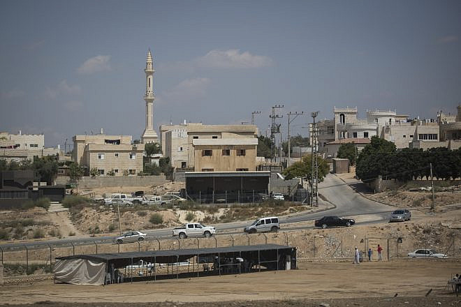 A view of the Bedouin city of Hura in the Negev Desert, south of Beersheva, Aug. 27, 2015. Photo by Hadas Parush/Flash90.
