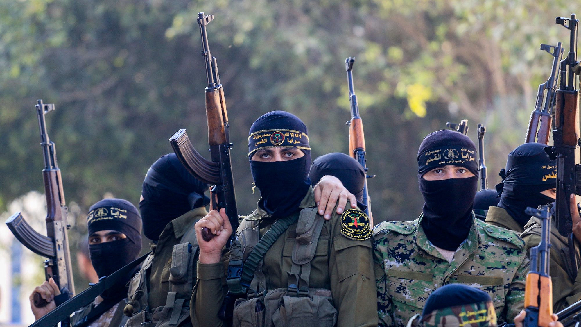 Palestinian Islamic Jihad members attend a funeral in Gaza, Sept. 8, 2019. Photo by Hassan Jedi/Flash90.