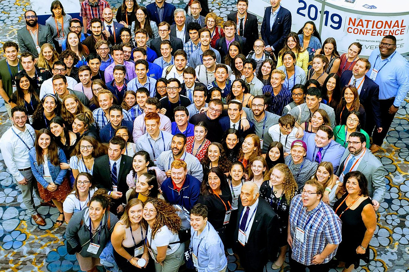Students involved with “Positively Israel: Influencing the Narrative on Campus,” a program at the Jewish National Fund’s annual conference, September 2019. Credit: JNF-USA.