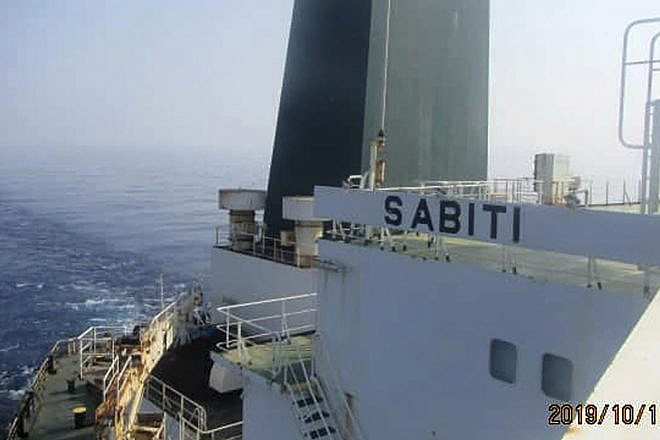 The Iranian oil tanker “Sabiti” traveling along the Red Sea on Oct. 11, 2019. Credit: SHANA, the official news agency of the Iranian Oil Ministry.