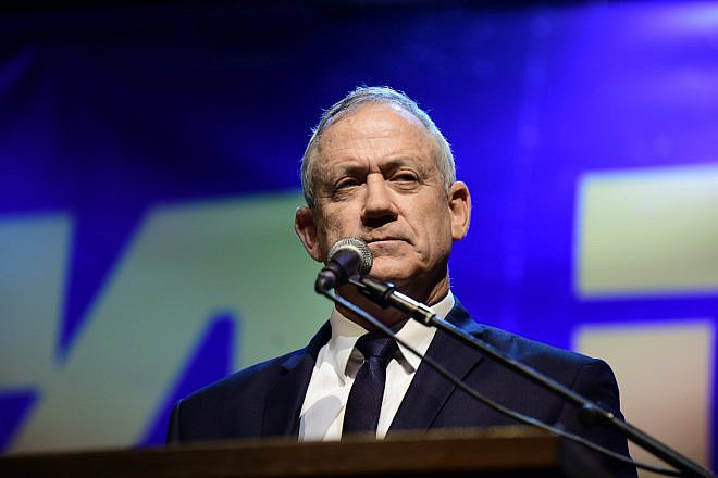 Blue and White Party leader Benny Gantz. Photo by Tomer Neuberg/Flash90.