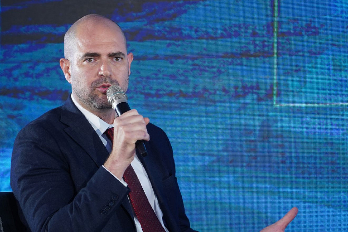 Israeli Justice Minister Amir Ohana speaks at a conference in the West Bank, Sept. 5, 2019. Photo by Hillel Maeir/Flash90.