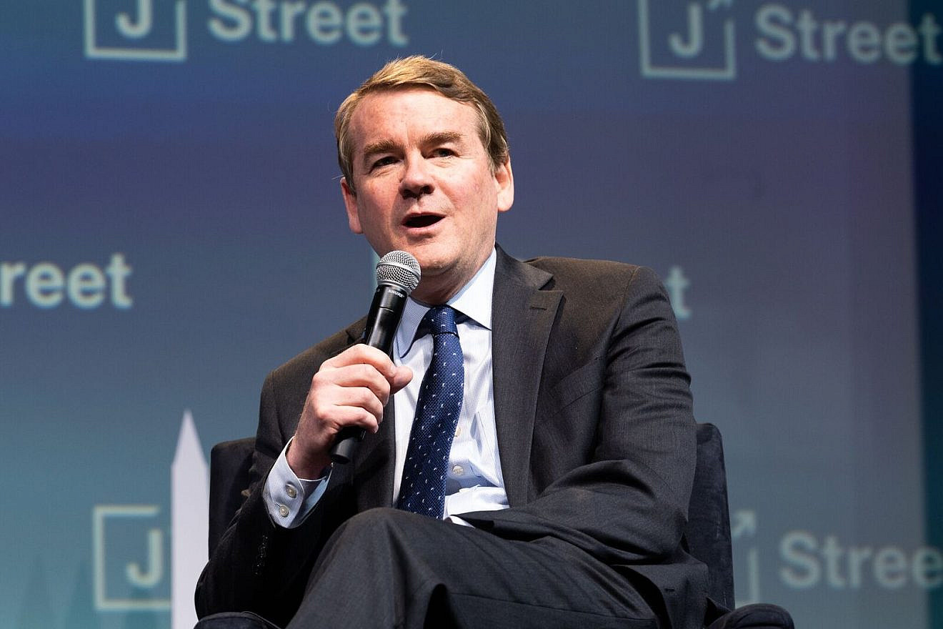 Sen. Michael Bennet (D-Colo.), who is running for the 2020 Democratic presidential nomination, at the annual J Street Conference in Washington, D.C., on Oct. 28, 2019. Credit: Michael Brochstein/Split Stone Media.
