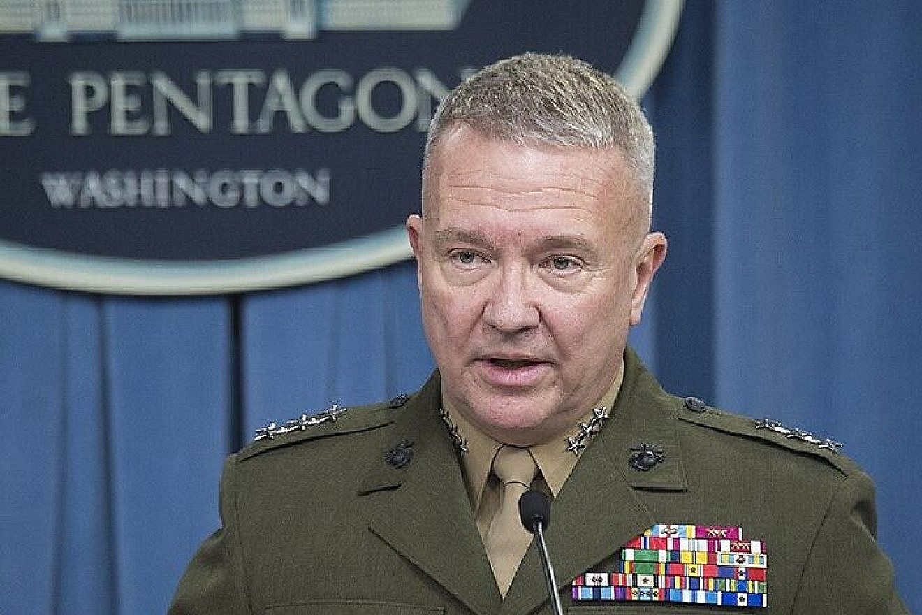 Lt. Gen. Kenneth F. McKenzie brief the press at the Pentagon in Washington, D.C., on Nov. 16, 2017. Credit: Department of Defense Photo by Navy Petty Officer 1st Class Dominique A. Pineiro.