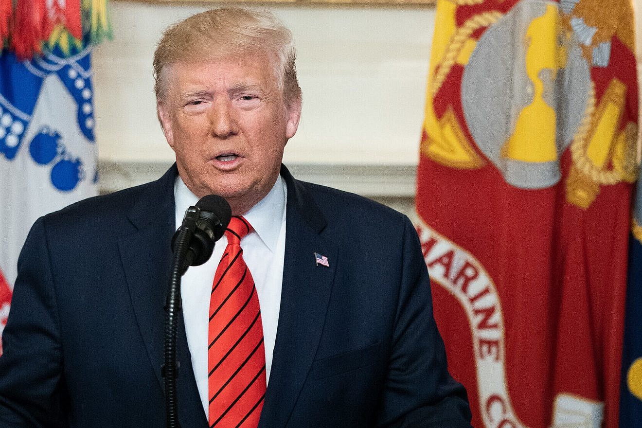 U.S. President Donald Trump addresses the nation on Oct. 27, 2019 in the Diplomatic Reception Room of the White House to announce details of the U.S. Special Forces mission against ISIS leader Abu Bakr al-Baghdadi’s compound in Syria. Credit: Official White House Photo by Shealah Craighead.