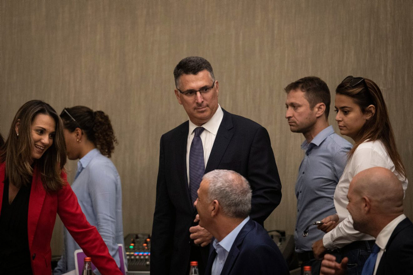 Likud member Gideon Sa'ar at a Likud Party faction meeting in Jerusalem, following the election results, Sept. 18, 2019. Photo by Hadas Parush/Flash90.