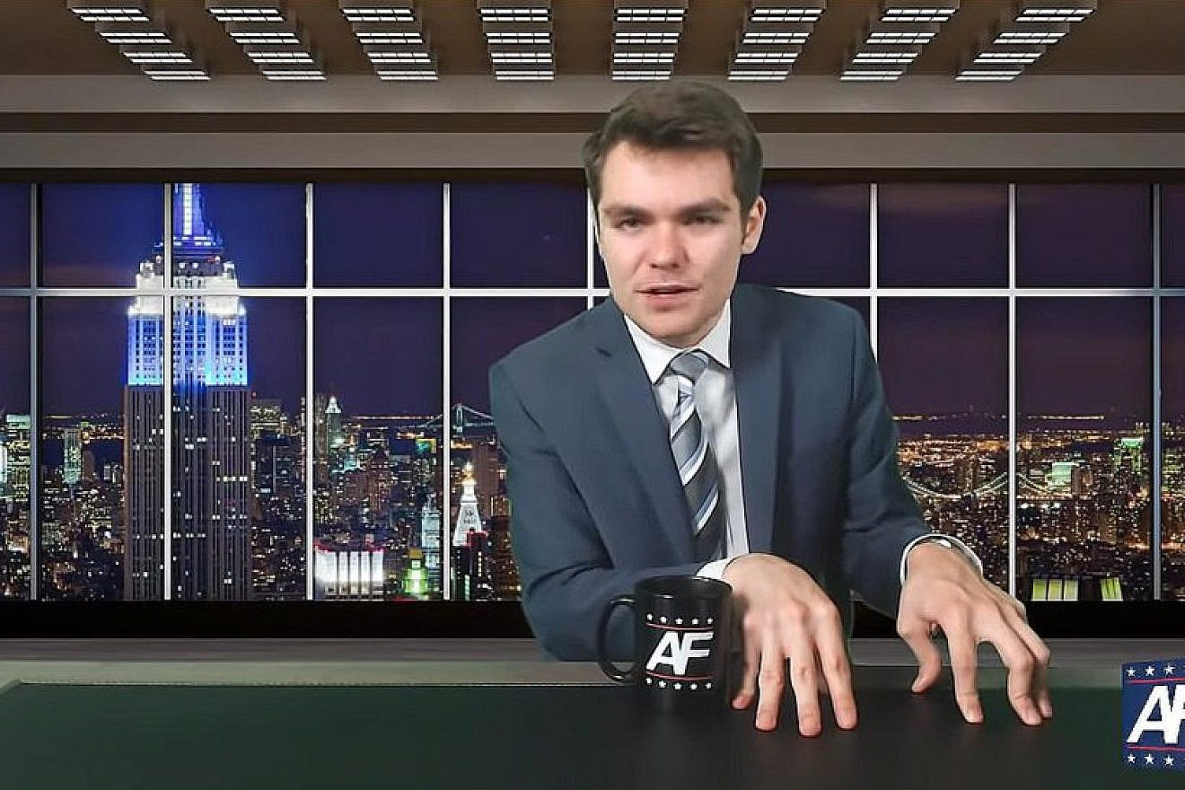 White supremacist political commentator Nick Fuentes. Source: Screenshot.
