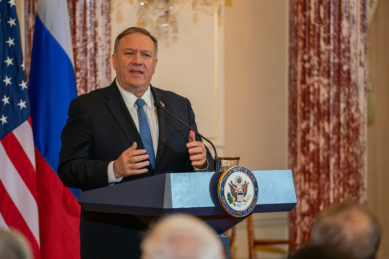 U.S. Secretary of State Mike Pompeo holds a joint press availability with Russian Foreign Minister Sergey Lavrov at the State Department in Washington, D.C., on Dec. 10, 2019. Credit: U.S. State Department Photo by Ron Przysucha/Public Domain.