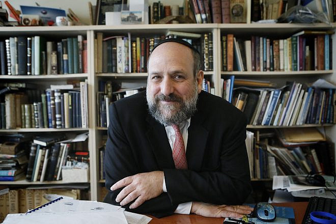 Portrait of Chief Rabbi of Poland Michael Schudrich in his office in Warsaw on Sept. 25, 2013. Photo by Miriam Alster/Flash90.