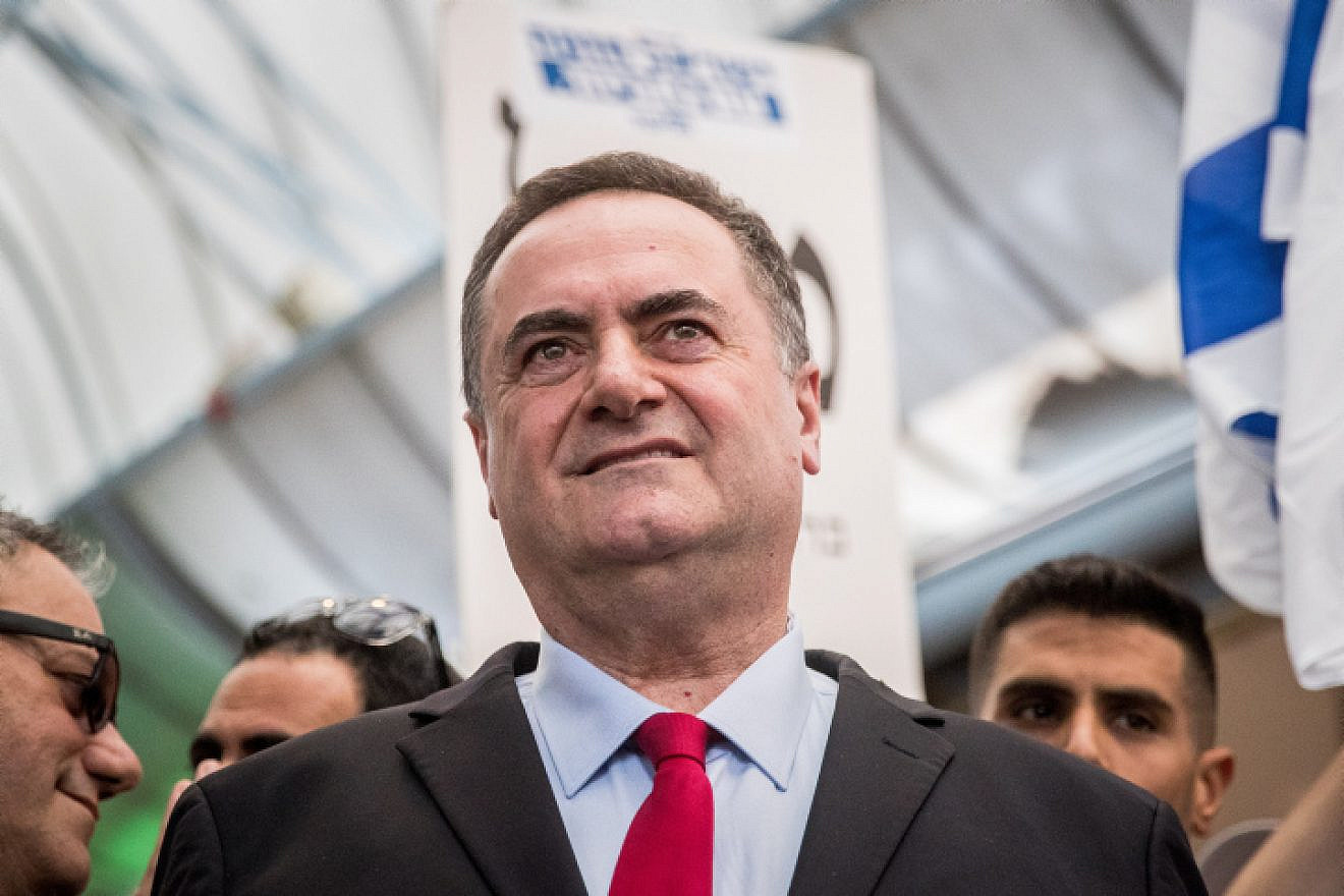 Israeli Foreign Minister Israel Katz is seen during an election campaign tour of the Likud Party in Jerusalem on Sept. 16, 2019. Photo by Yonatan Sindel/Flash90.