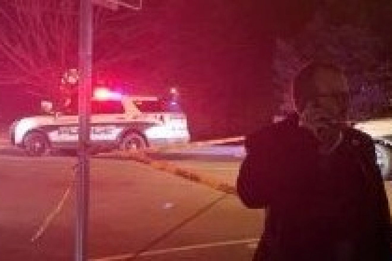 Outside the scene of a stabbing attack in Monsey, N.Y., on the seventh night of Hanukkah, Dec. 28, 2019. Credit: Wikipedia.