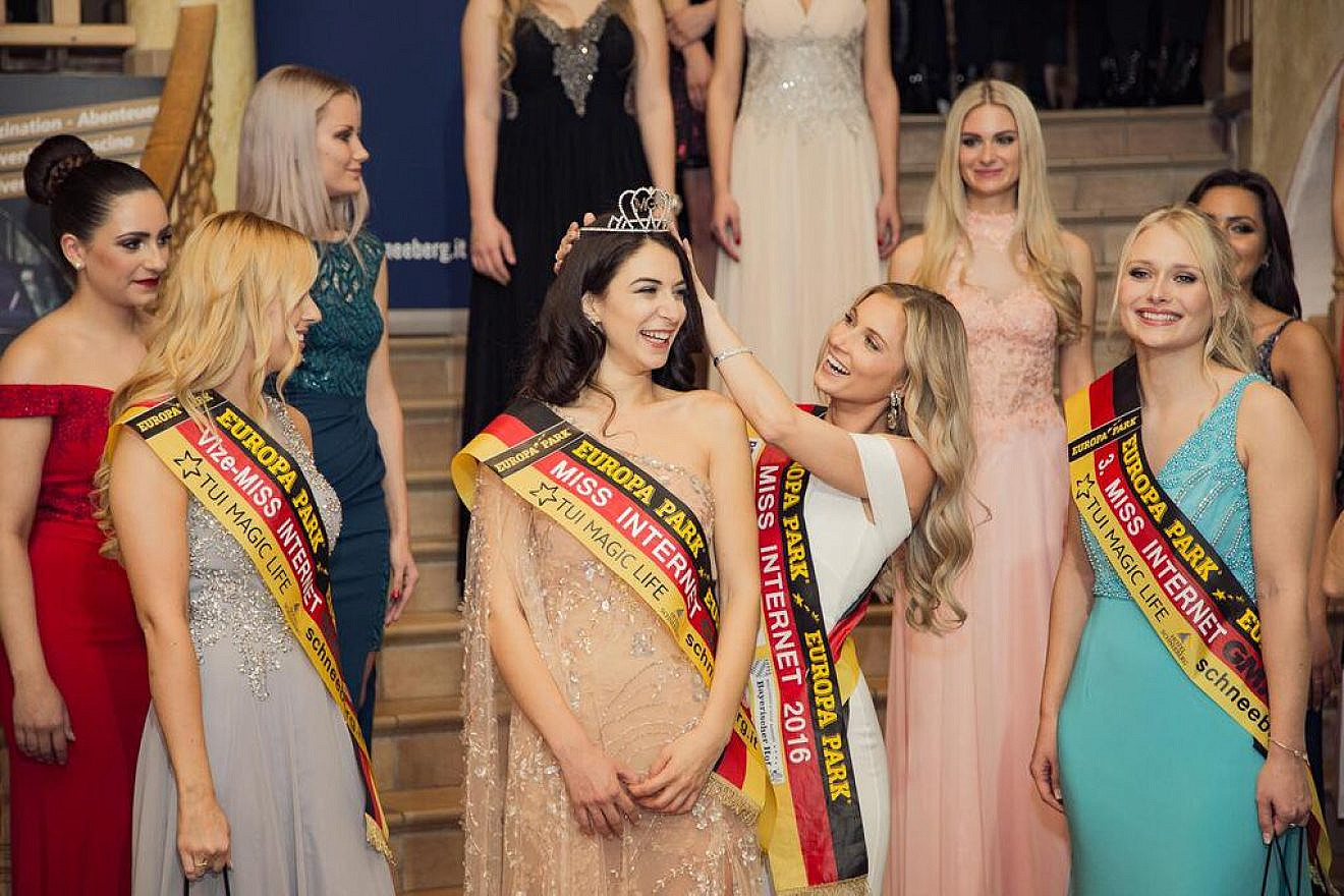 Tamar Morali, the first German Jewish winner of Miss Internet, January 2018. Source: Twitter.