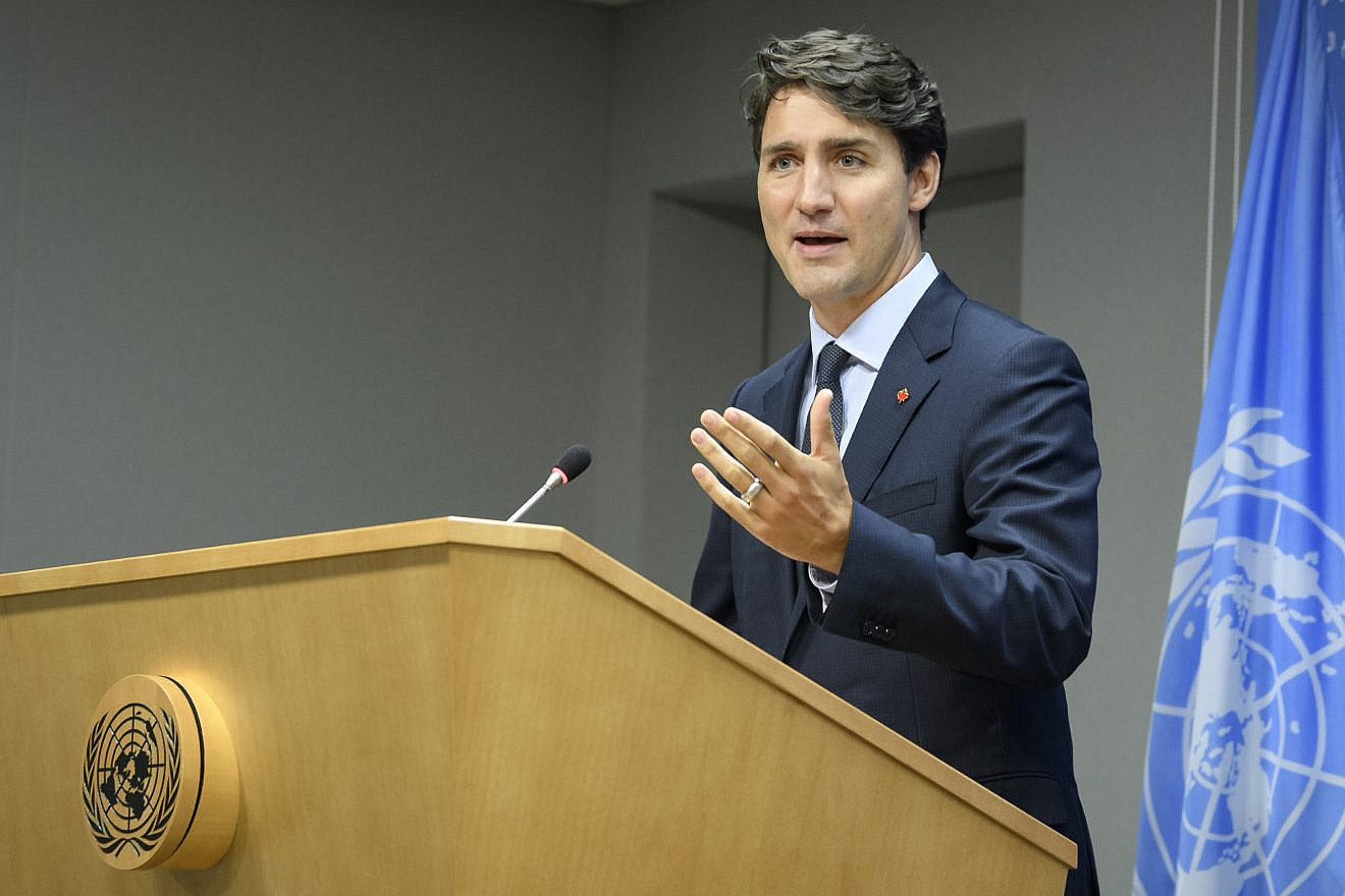 Canadian Prime Minister Justin Trudeau addressing the United Nations in 2017. Credit: Manuel Elias/U.N. Photo.