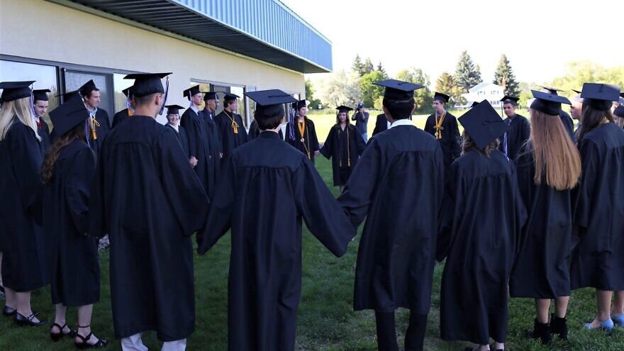Stillwater Christian School graduates in Kalispell, Mont. Source: Facebook.