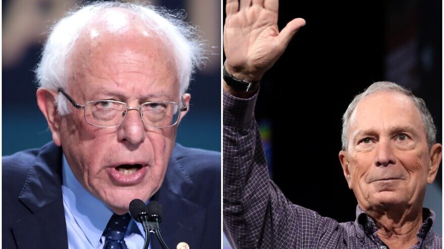 Democratic presidential candidates U.S. Sen. Bernie Sanders (I-Vt.) and former New York Mayor Michael Bloomberg. Photos by Gage Skidmore via Flickr.