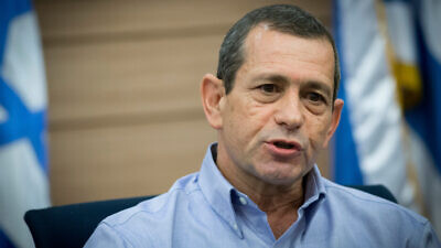 Israeli Security Agency (Shin Bet) director Nadav Argaman attends a committee meeting at the Knesset on March 20, 2017. Photo by Yonatan Sindel/Flash90.