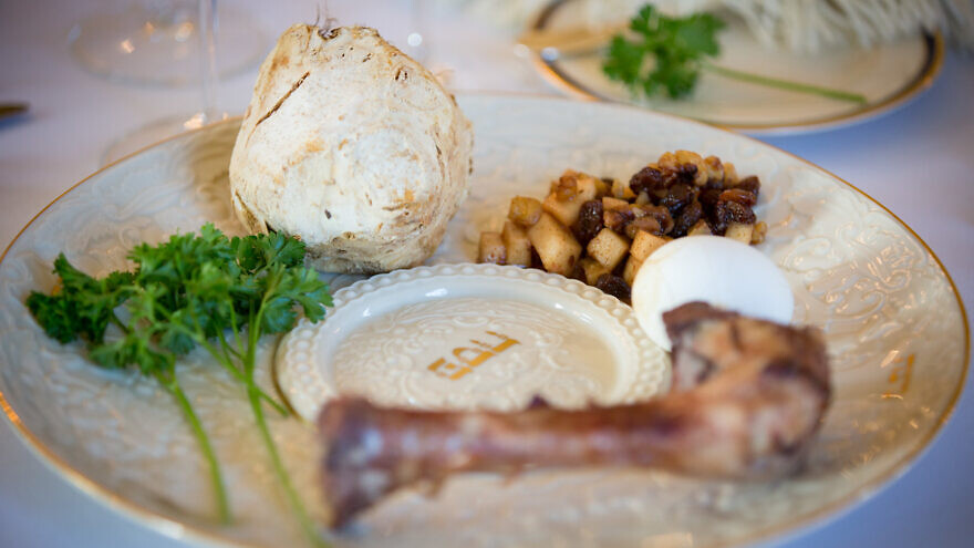 A Passover seder plate. Credit: Gov. Tom Wolf via Flickr.