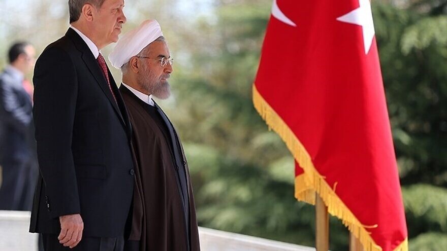 Turkish President Recep Tayyip Erdoğan and Iranian President Hassan Rouhani. Credit: Wikimedia Commons.