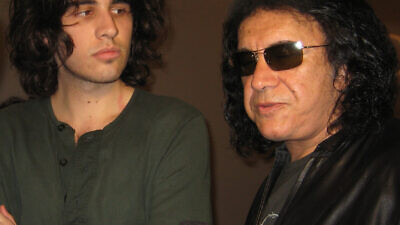 Gene Simmons with his son, Nick. Credit: Wikimedia Commons.
