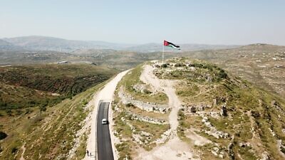 The ancient Tel Aroma fortress in Samaria is the northernmost of eight fortresses established by the Hasmonean Kingdom to protect Israel’s eastern border. Photo: Regavim.