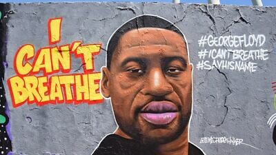 A mural of George Floyd, 46, who died as a result of police brutality in Minneapolis on May 25, 2020, by Eme Street Art in Mauerpark in Berlin, Germany. Credit: Wikimedia Commons.
