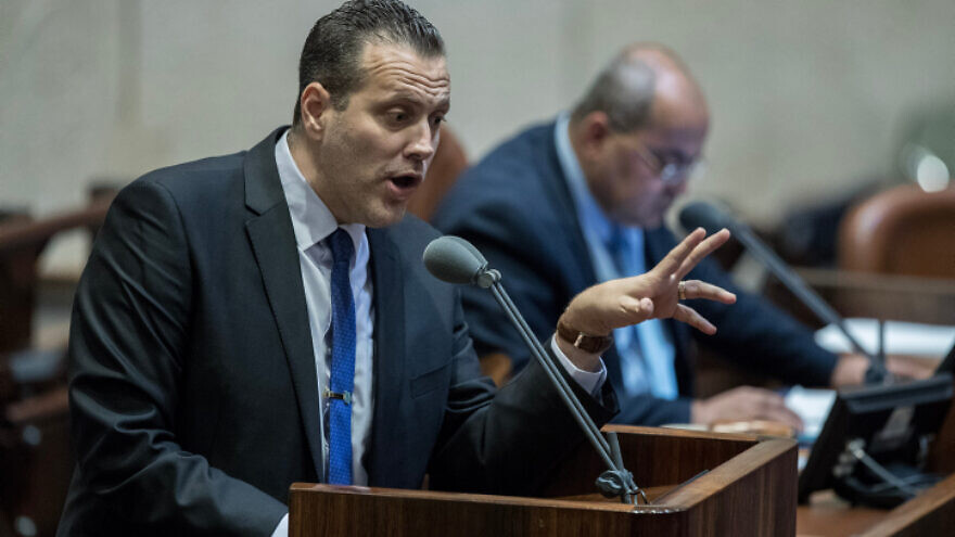 Lawmaker Miki Zohar speaks during a Knesset plenary session on Feb. 17, 2020. Photo by Yonatan Sindel/Flash90.