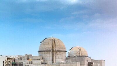 The Barakah nuclear power plant in the UAE, while under construction in 2017. Credit: Wikipedia.