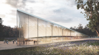 Design for the Babyn Yar Memorial Center. Credit: BYHMC/Querkraft.