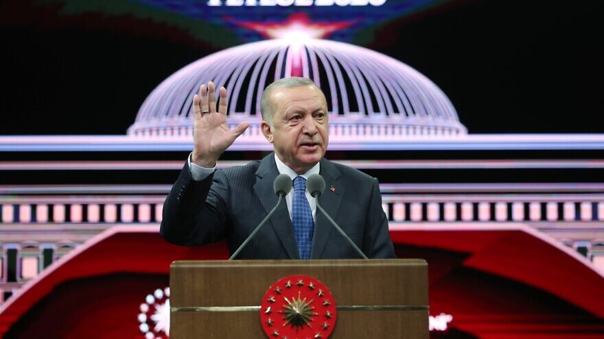 Turkish President Recep Tayyip Erdoğan. Source: Turkish Presidency via Twitter.