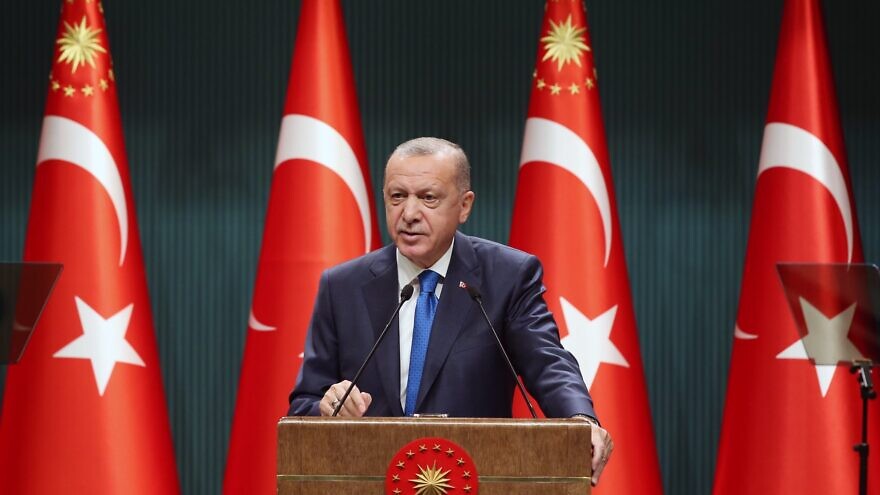 Turkish President Recep Tayyip Erdoğan. Source: Turkish Presidency via Twitter.