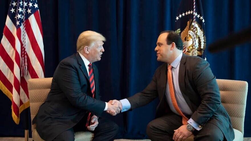 Boris Epshteyn, a strategic advisor for U.S. President Donald Trump’s 2020 campaign, pictured with the president. Source: Boris Epshteyn via Facebook.